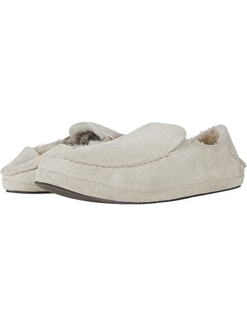 OluKai Nohea Slipper, Women's Slip-On Shoes, Genuine Shearling & Premium Nubuck Leather, Drop-In Heel Design, Cozy & Ultra-Soft Comfort Fit