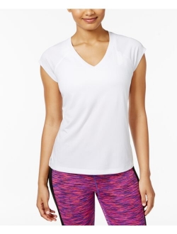 ID Ideology Women's Essentials Rapidry Heathered Moisture Wicking Performance T-Shirt, Created for Macy's