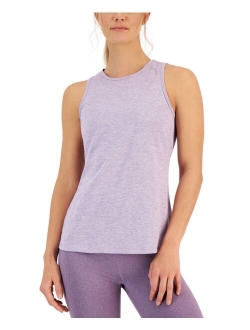 ID Ideology Women's Essentials Moisture Wicking Heathered Keyhole-Back Tank Top, Created for Macy's