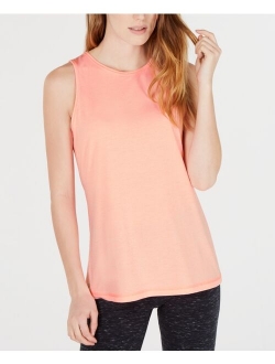 ID Ideology Women's Essentials Moisture Wicking Heathered Keyhole-Back Tank Top, Created for Macy's