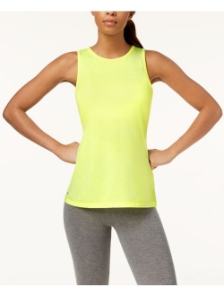 ID Ideology Women's Essentials Moisture Wicking Heathered Keyhole-Back Tank Top, Created for Macy's