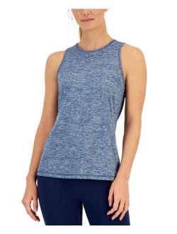 ID Ideology Women's Essentials Moisture Wicking Heathered Keyhole-Back Tank Top, Created for Macy's