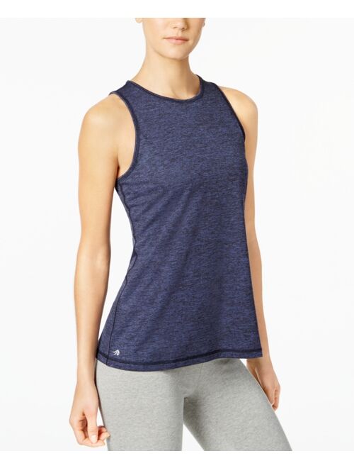 ID Ideology Women's Essentials Moisture Wicking Heathered Keyhole-Back Tank Top, Created for Macy's