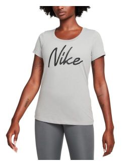 Women's Dri-FIT Script-Logo Training T-Shirt