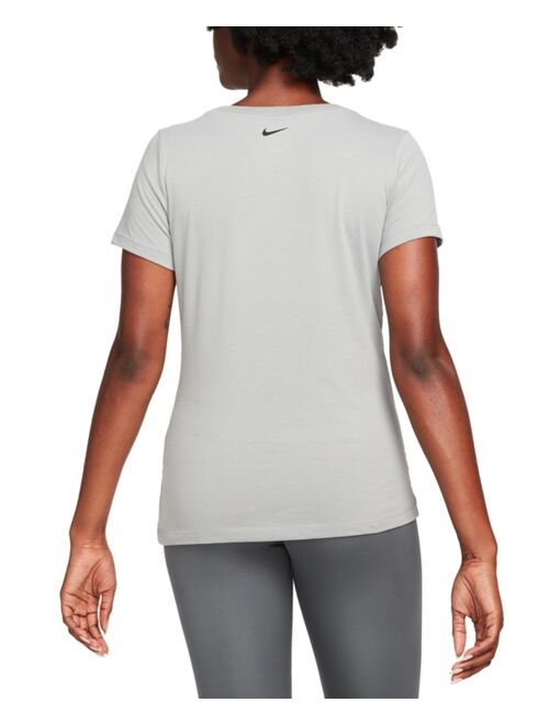 Nike Women's Dri-FIT Script-Logo Training T-Shirt