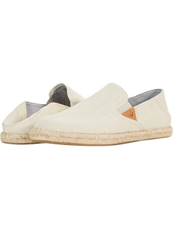 Kaula Pa'a Kapa Women's Espadrilles, Linen Slip-On Shoes with Lightweight Drop-in Heel Design, Braided Water-Resistant Jute & Wet Grip Soles