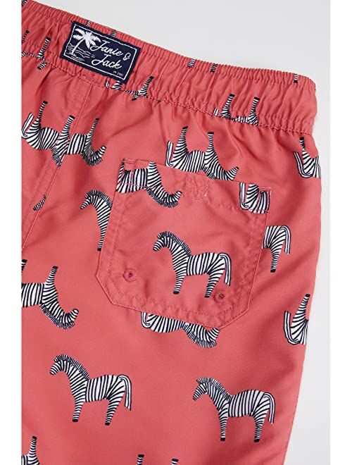 Janie and Jack Printed Swim Shorts (Toddler/Little Kids/Big Kids)