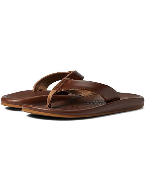 OluKai Ilikai Men's Beach Leather Flip-Flop