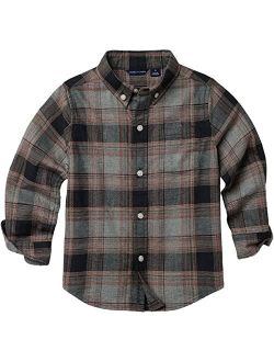 Plaid Twill Button-Up Shirt (Toddler/Little Kids/Big Kids)