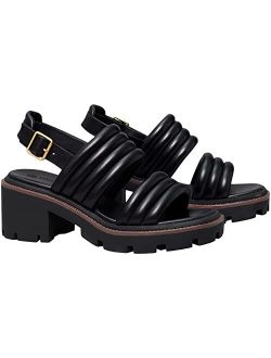 Lug Sole Heeled Sandal