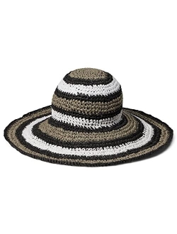 Striped Crochet Floppy Hat