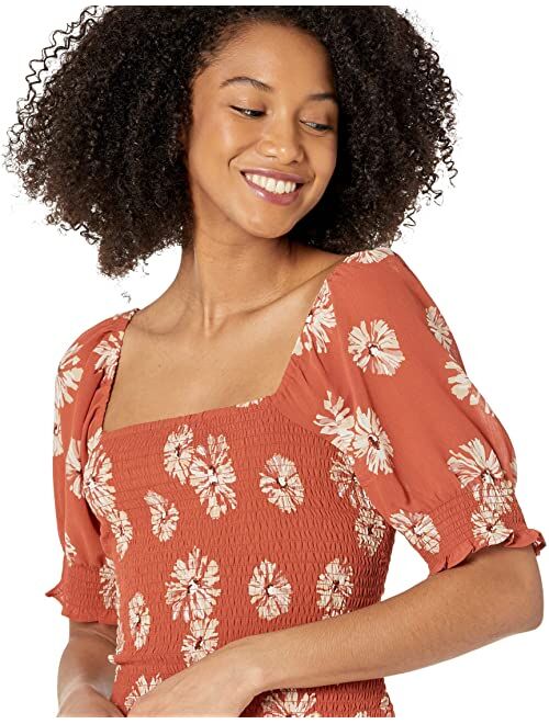 Madewell Lucie Top in Crinkle Print