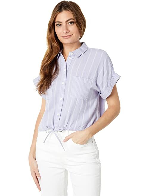 Madewell Super Cropped Shirt - Chinating Linen