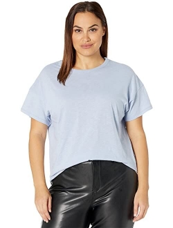 Plus Size Whisper Cotton Rib Crew Neck Tee