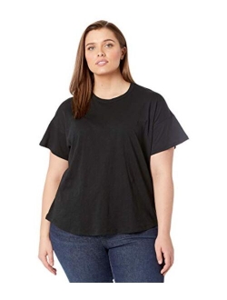 Plus Size Whisper Cotton Rib Crew Neck Tee