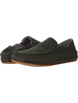 Moloa 'Ie Slipper Men's Leather Slippers, Premium Nubuck Leather Slip On Shoes