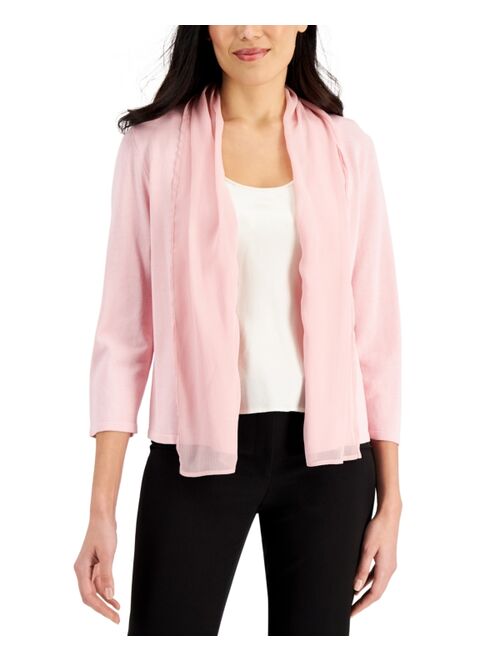 Kasper Petite Open-Front Jacket