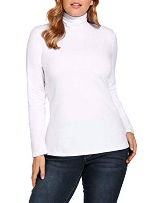 Boston Proper So Sexy Solid Color Women's Basic Turtleneck Long Sleeve Knit Top