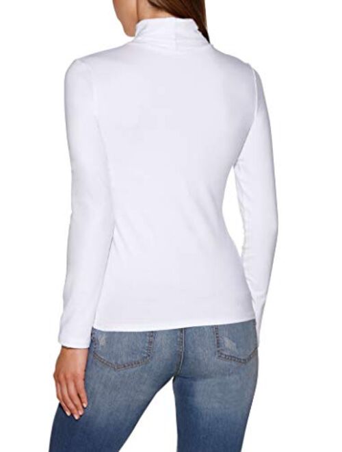 Boston Proper So Sexy Solid Color Women's Basic Turtleneck Long Sleeve Knit Top