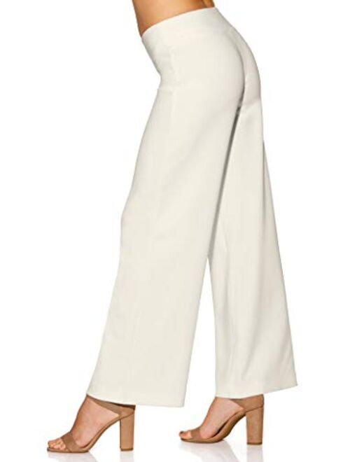 Boston Proper Women's Wrinkle-Resistant Solid Color Knit Palazzo Pant