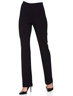 Boston Proper Wrinkle-Resistant Solid Color Knit High Rise Pant