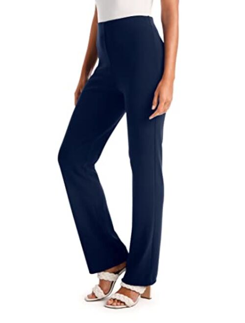 Boston Proper Wrinkle-Resistant Solid Color Knit High Rise Pant