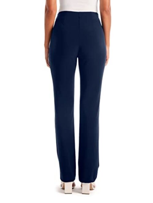 Boston Proper Wrinkle-Resistant Solid Color Knit High Rise Pant