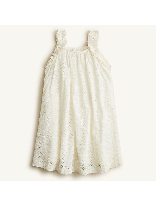 J.Crew Girls' ruffle-tank dress in eyelet