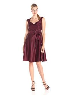 Women's Sleeveless Dress with Tie