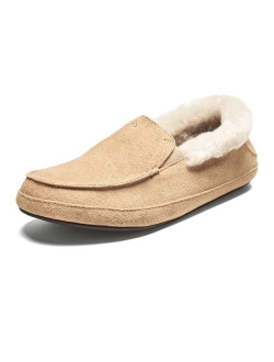 Ku'una Slipper, Women's Slip-On Shoes, Genuine Shearling & Premium Nubuck Leather, Drop-In Heel Design, Cozy & Ultra-Soft Comfort Fit