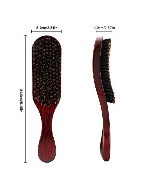 YHG Boar Bristle Hair Brush, Natural Hair Brush, Paddle Hair Brush Wave Brush for Women Men Long Short Thick Thin Curly Frizzy All Hair Types, Reducing Hair Breakage and 