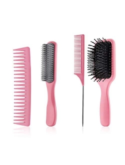 EFKON hair brushes for men and women,Paddle Hair Brush Comb and brush Set toddler brushes, Great On Wet or Dry Hair