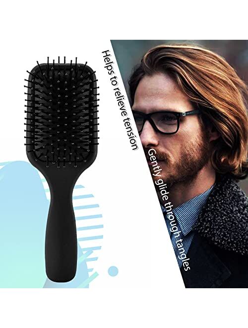 EFKON hair brushes for men and women,Paddle Hair Brush Comb and brush Set toddler brushes, Great On Wet or Dry Hair