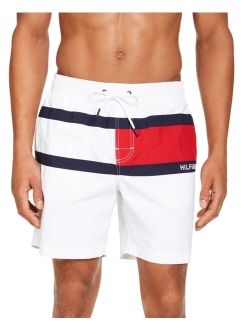 Men's Tommy Flag 6.5" Swim Trunks, Created for Macy's