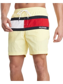 Men's Tommy Flag 6.5" Swim Trunks, Created for Macy's