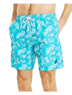 Men's Quick-Dry Floral-Print 8" Swim Trunks