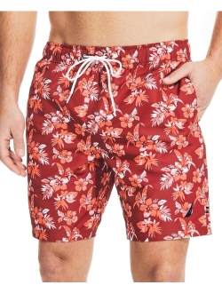 Men's Quick-Dry Floral-Print 8" Swim Trunks