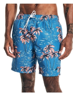 Men's Quick-Dry Palm Tree-Print 18" Board Shorts