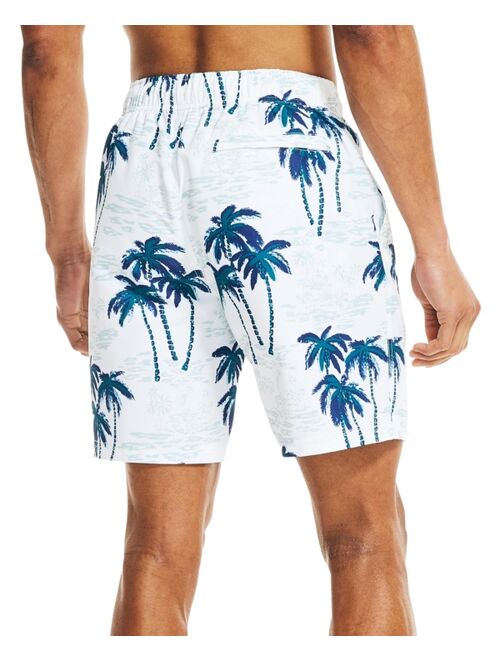 Nautica Men's Quick-Dry Palm Tree-Print 18" Board Shorts