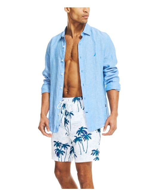 Nautica Men's Quick-Dry Palm Tree-Print 18" Board Shorts