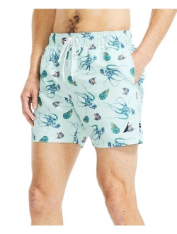 Men's Ocean-Print Swim Shorts