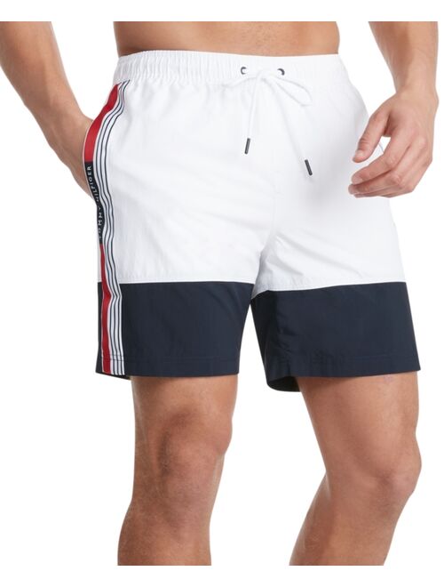 Tommy Hilfiger Men's 7" Taped Swim Trunks