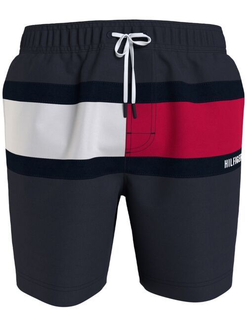 Tommy Hilfiger Men's Big & Tall Flag Swim Trunk