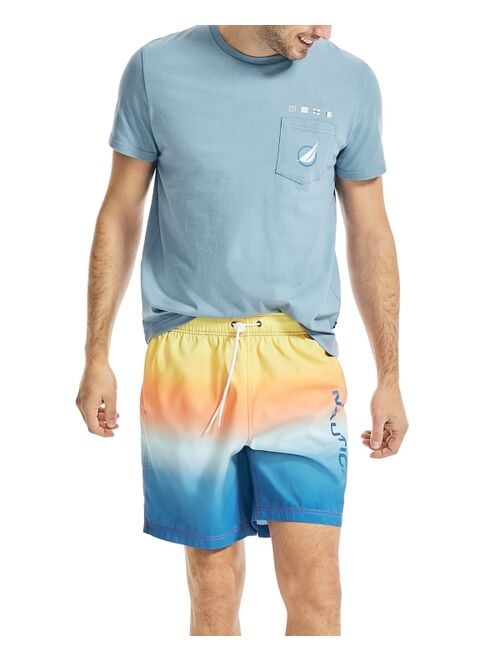 Nautica Men's Gradient Logo Swimsuit