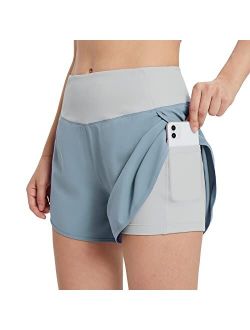 Buy BALEAFWomen's 12“/28” Long Swim Shorts Swim Pants Upf50+ High