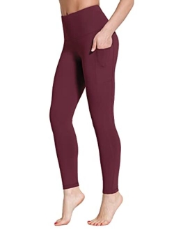 Women's Fleece Lined Leggings Thermal Warm Winter Tights High Waisted Yoga Pants Cold Weather with Pockets