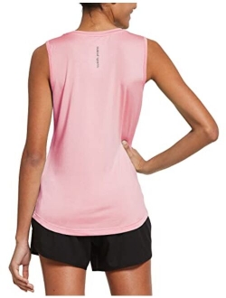 Women's Sleeveless Workout Shirts Exercise Running Tank Tops Active Gym Tops