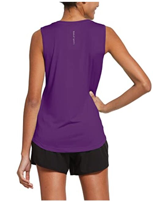 BALEAF Women's Sleeveless Workout Shirts Exercise Running Tank Tops Active Gym Tops