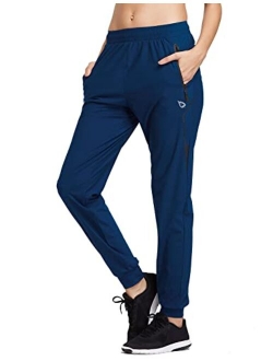 Women's Joggers Pants Athletic Running Jogging Pants Hiking Quick Dry Zipper Pockets