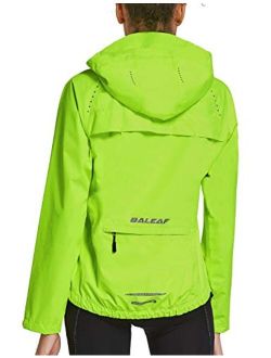 Women's Running Rain Jackets Cycling Windbreaker Waterproof Reflective Windproof Spring Coat Golf Hiking Hooded